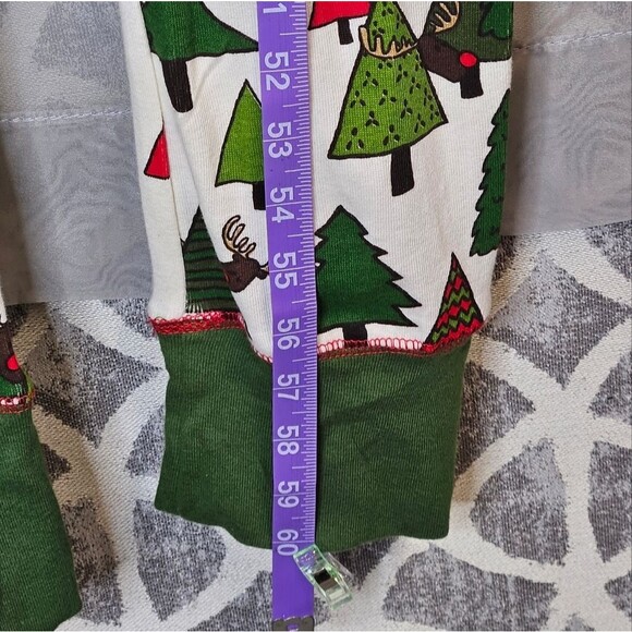 Lazy One No Peeking Flapjack Button Front One Piece Reindeer Christmas Pajamas - Picture 12 of 15